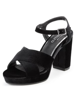 Crossover Platform Block Heel Sandals with Insolia® | Limited Edition | M&S