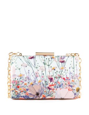 Floral Boxy Clutch | M&S Collection | M&S