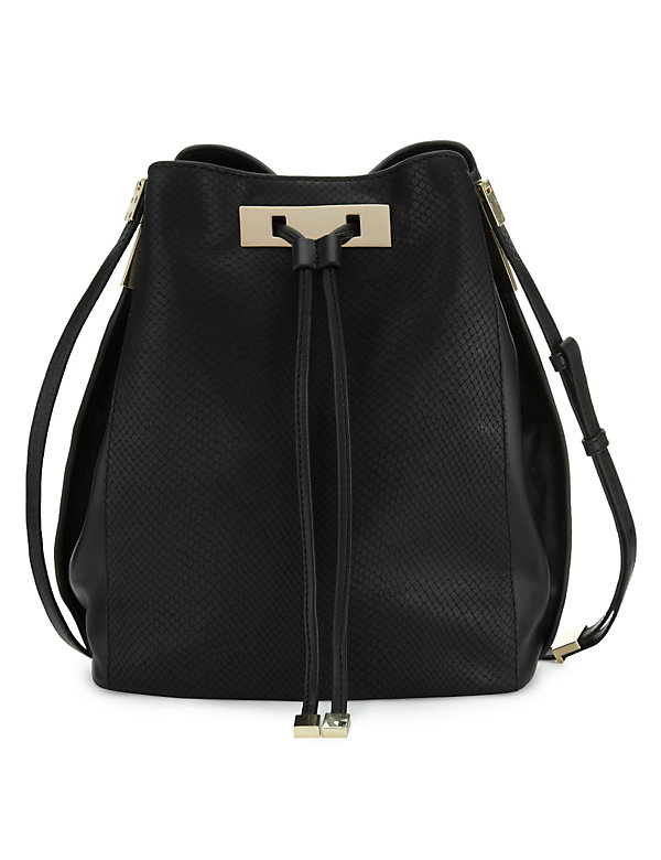 Leather Duffle Cross-Body Bag - JE