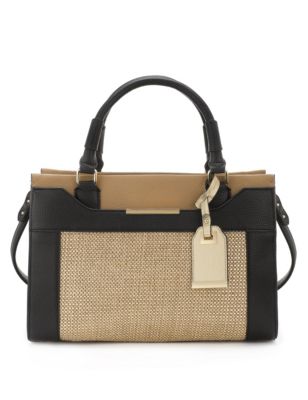 Panelled Frame Tote Bag | M&S Collection | M&S