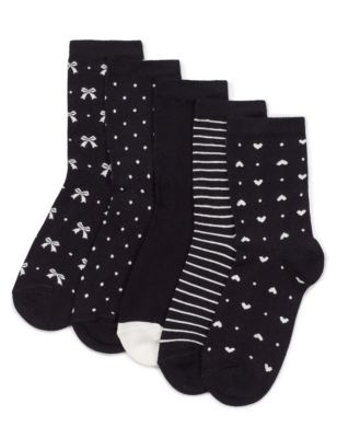 5 Pair Pack Assorted Socks | M&S Collection | M&S