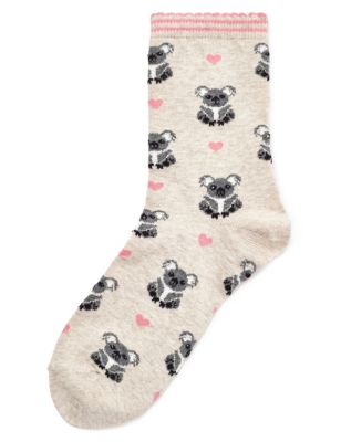 Koala Bear Print Socks | M&S Collection | M&S