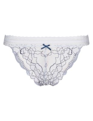 Lace Low Rise Brazilian Knickers | M&S Collection | M&S