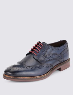 Leather Lace Up Brogue Shoes