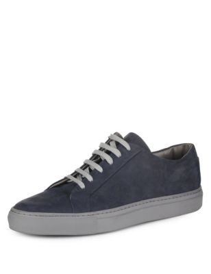 Leather Lace Up Trainers | Autograph | M&S