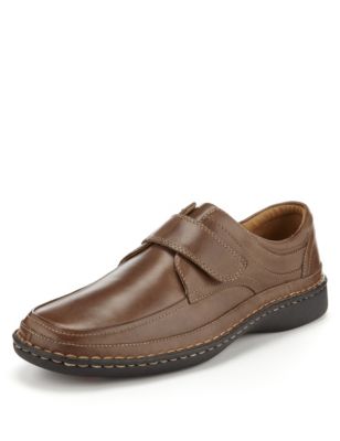 Airflex™ Comfort Leather Extra Wide Riptape Shoes | M&S Collection | M&S