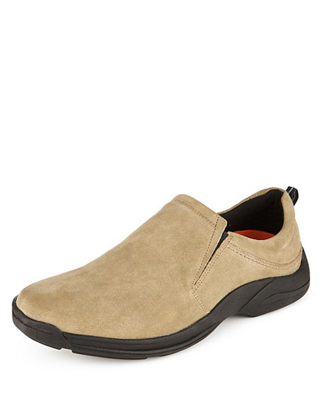 Airflex™ Suede Extra Wide Fit Slip-On Shoes | M&S Collection | M&S