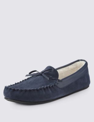Freshfeet™ Suede Thinsulate™ Moccasin Slippers | M&S Collection | M&S