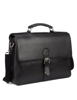 Leather Buckle Briefcase | M&S Collection | M&S