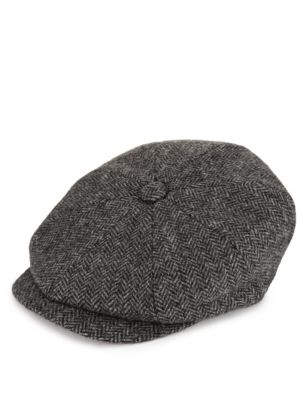 Pure Wool Baker Boy Thinsulate™ Flat Cap with Stormwear™ | Blue Harbour ...