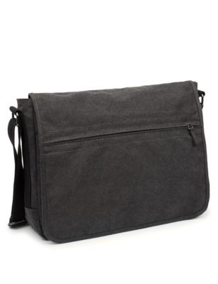 Pure Cotton Messenger Bag | M&S Collection | M&S