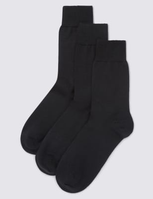 3 Pack Merino Wool Blend Socks | M&S Collection | M&S