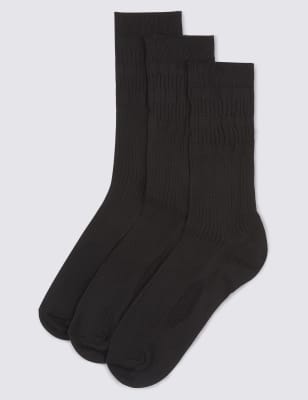 3pk Cool & Freshfeet™ Gentle Grip Socks