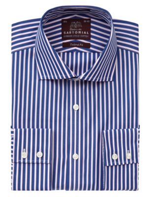 Pure Cotton Bengal Striped Shirt | Luxury Sartorial | M&S