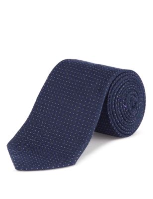 Wool Rich Textured Tie | M&S Collection | M&S