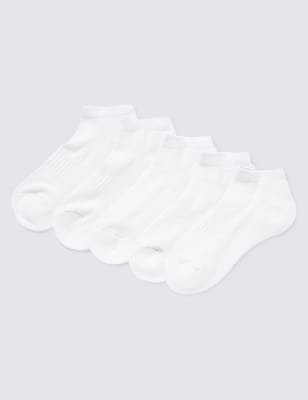 Lot de 5 paires de socquettes matelassées - White