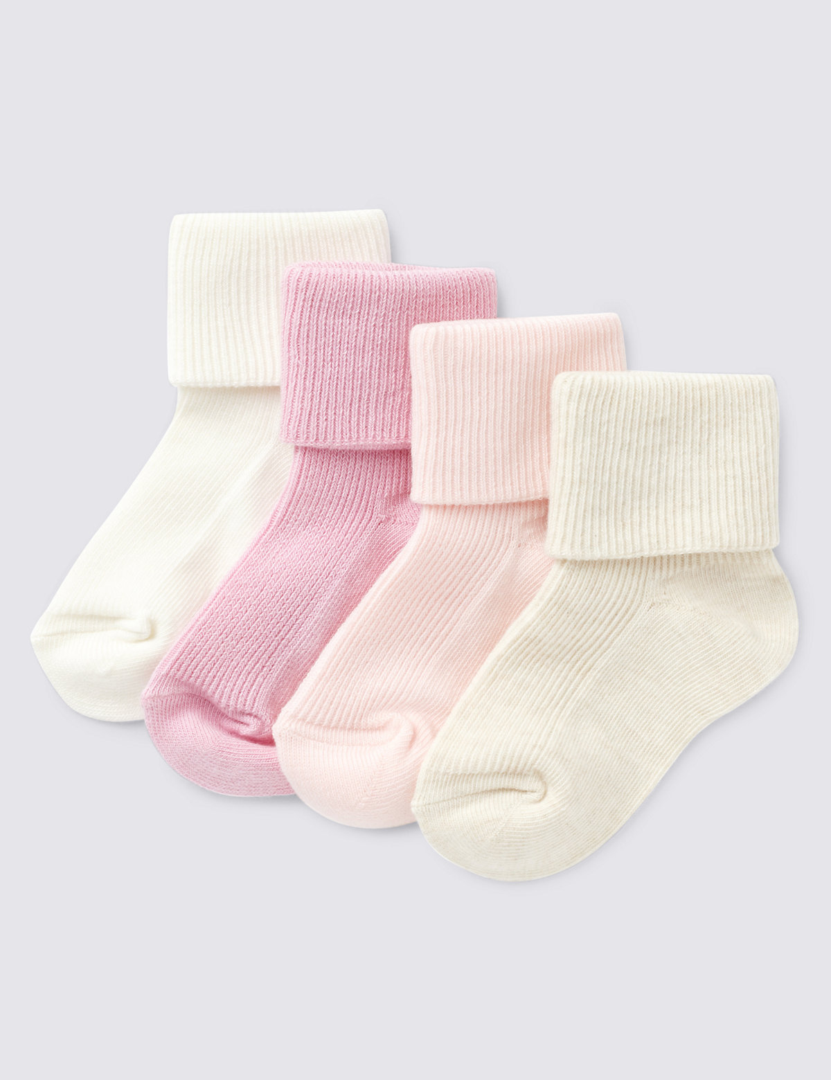 4 Pack of Baby Socks (0-24 Mths)