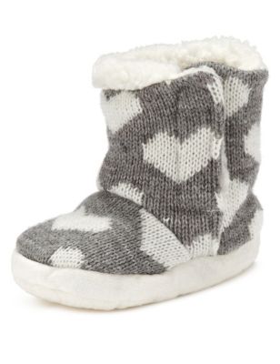 Heart Design Moccasin Socks with Silver Technology | M&S
