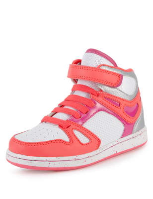 Basketball High Top Trainers with Elastic Laces | M&S