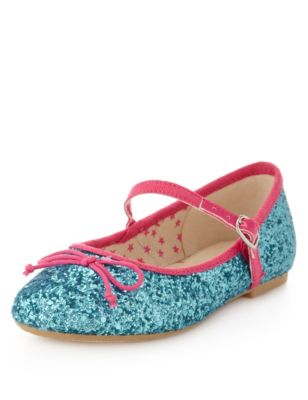 Bow Glitter Shoes (Younger Girls) | M&S