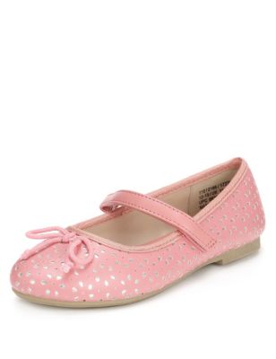 Floral Cutwork Ballet Pumps Shoes (Younger Girls) | M&S