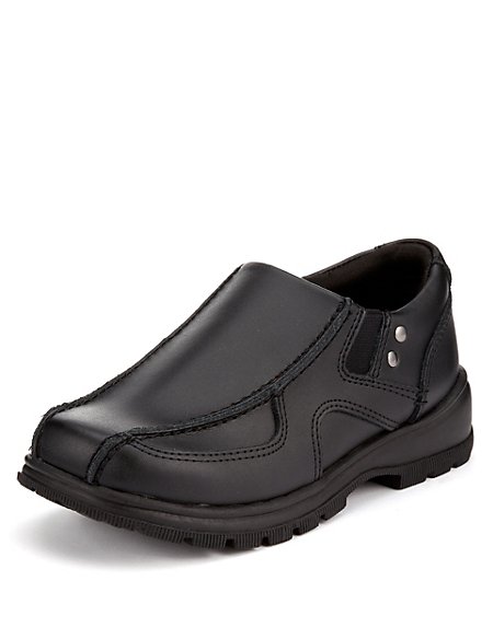 Kids' Scuff Resistant Leather Slip-On School Shoes | M&S