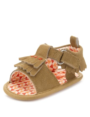 Kids' Suede Fringe Sandals | M&S