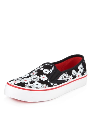 Daisy Print Slip-On Trainers | M&S