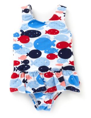 Bow Back Fish Swimsuit with Chlorine Resistant Fabric | Indigo ...