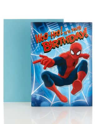 Spider-Man™ Fold Out Birthday Poster Card | M&S