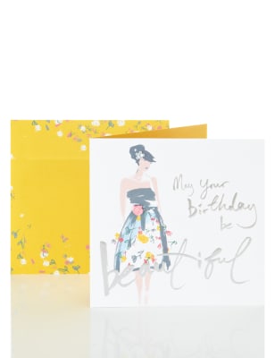 Beautiful Lady Birthday Card | M&S