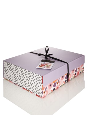 Flat Pack Floral Large Gift Box | M&S