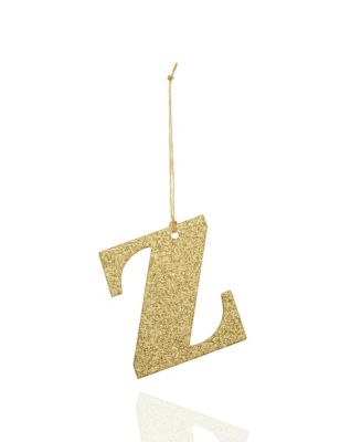 Gold Glitter Z Letter - US