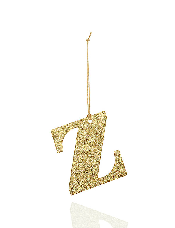 Gold Glitter Z Letter - NZ