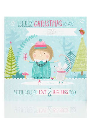 Merry Christmas Grandma Personalised Christmas Card | M&amp;S