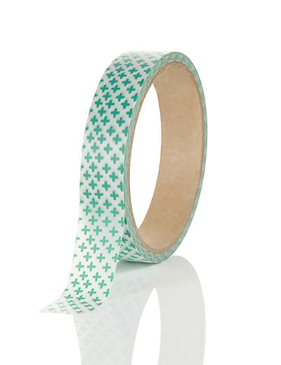 Large Green Printed Tape | M&S