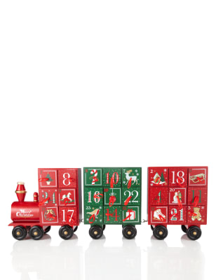 Wooden Train Advent Calendar 