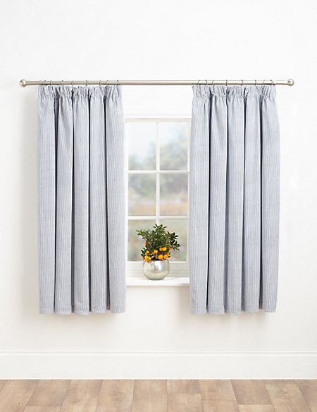 Ticking Stripe Blackout Curtains | M&S Collection | M&S