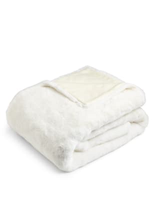 Faux Fur Throw Large | M&S