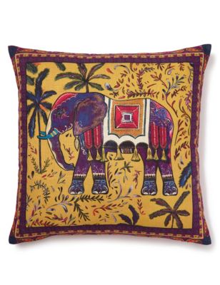 Elephant Print Cushion | M&S