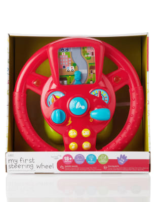 steering wheel high chair toy