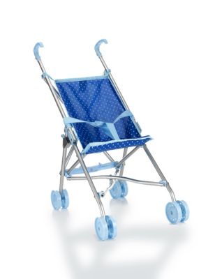 blue toy pushchair