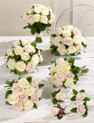 Mcp Pink White Luxury Rose Wedding Flowers Collection 3 M S Www Marksandspencer Com