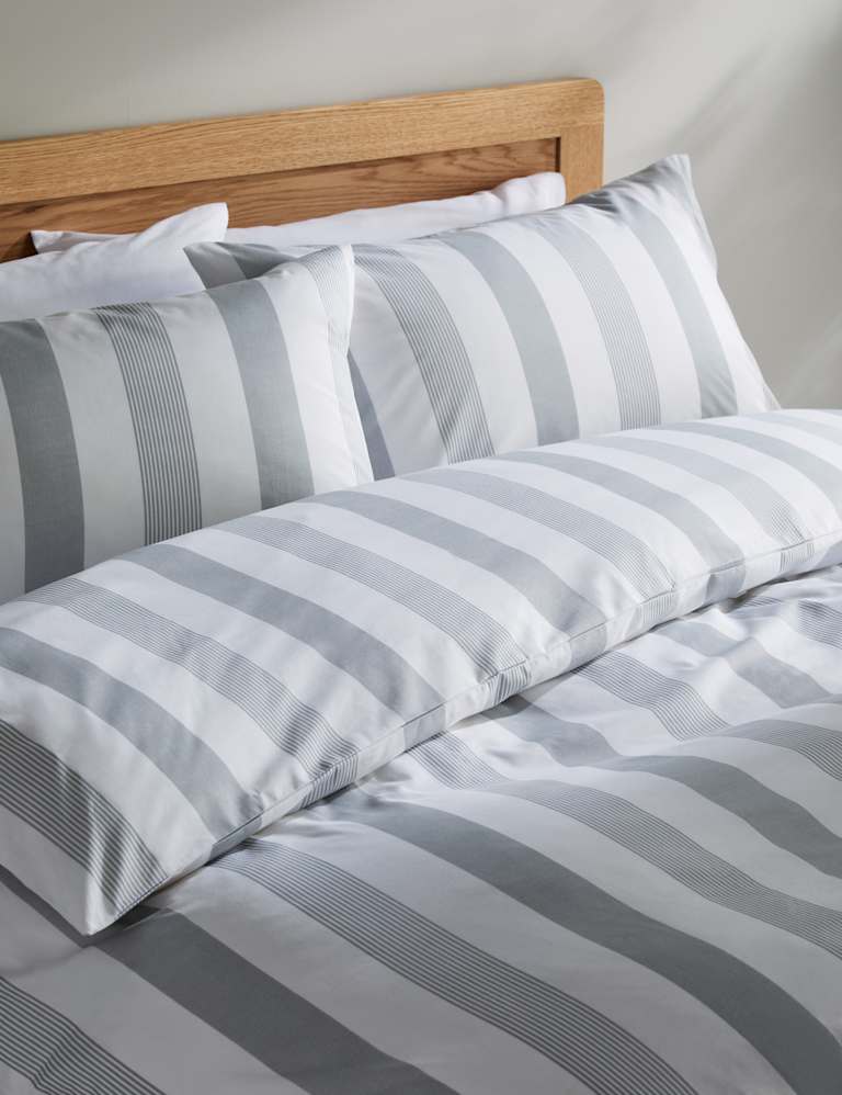 Hadley Pure Cotton Striped Bedding Set 1 of 4