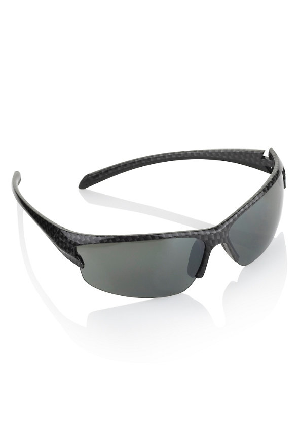 Half Frame Carbon Fibre Sunglasses Image 1 of 1