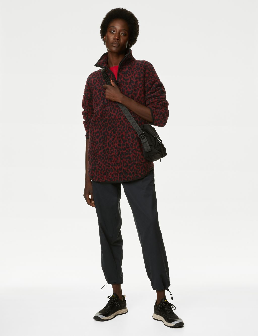 Louis Vuitton Men's Brown Polyamide Elastane Half Zip Reflective