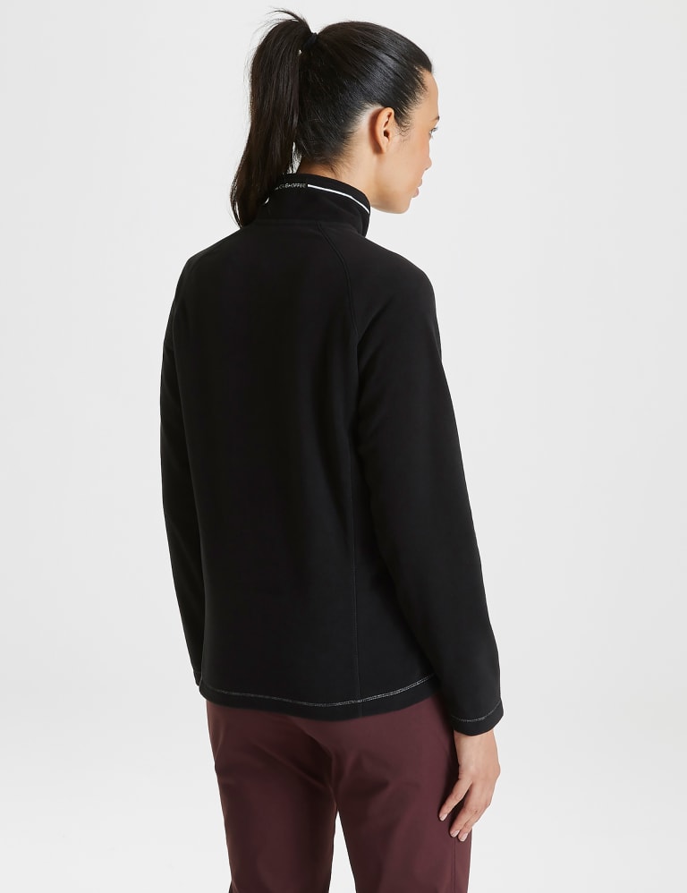 Half Zip Funnel Neck Fleece Top 3 of 5