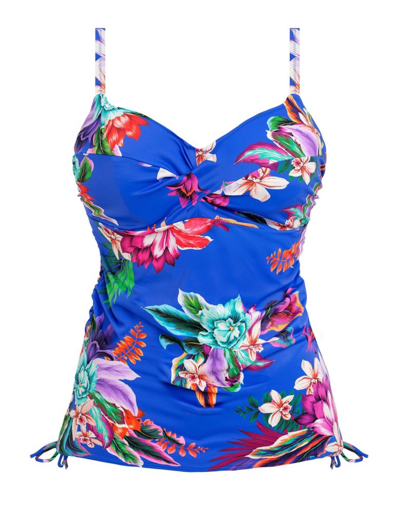 Halkidiki Floral Wired Padded Tankini Top 2 of 4