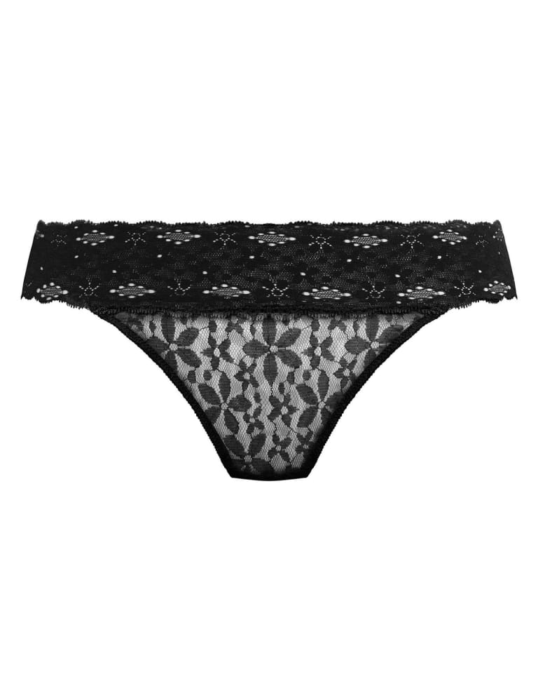 Halo Floral Lace Bikini Knickers Wacoal M&S
