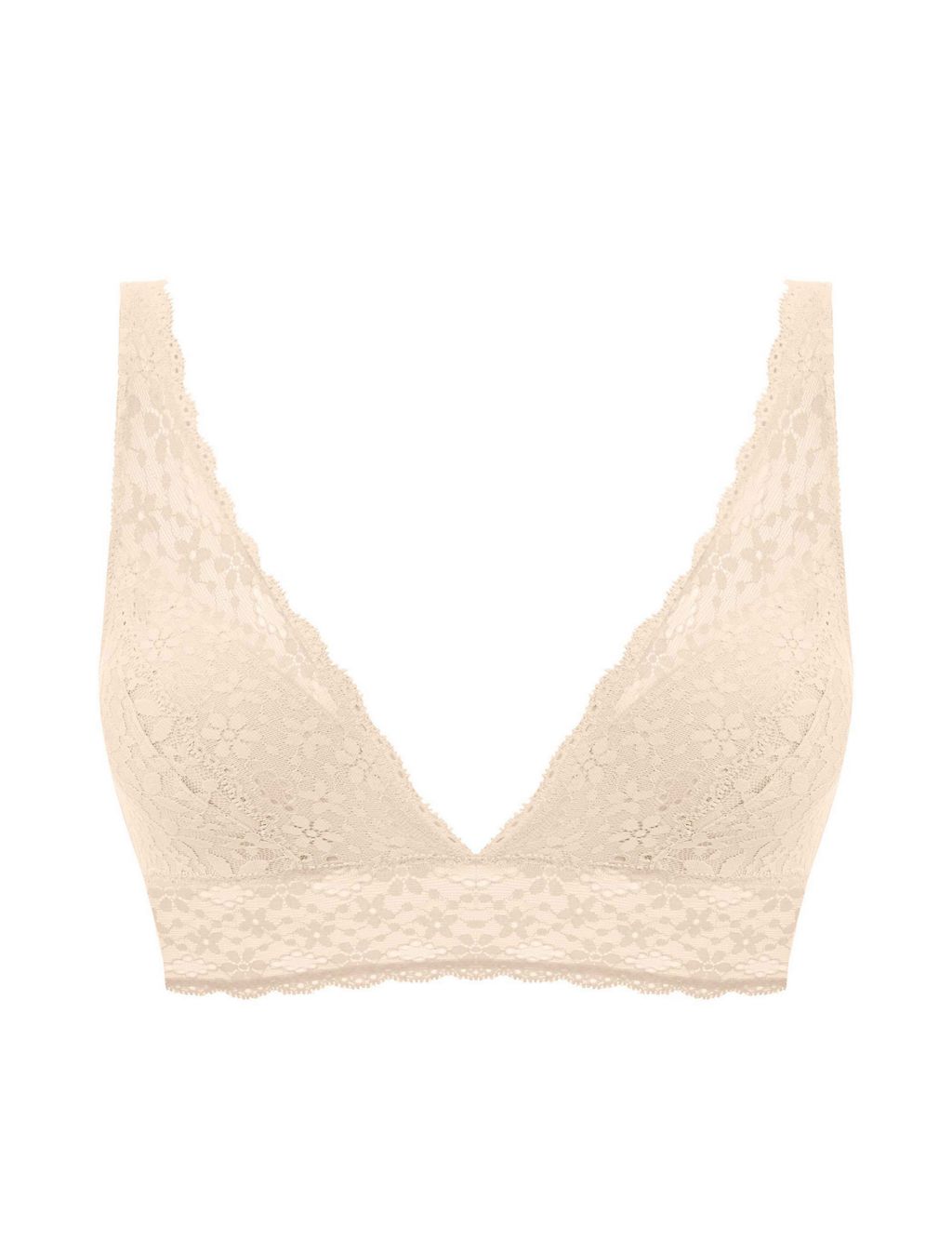 Halo Floral Lace Non Wired Plunge Bra 1 of 5